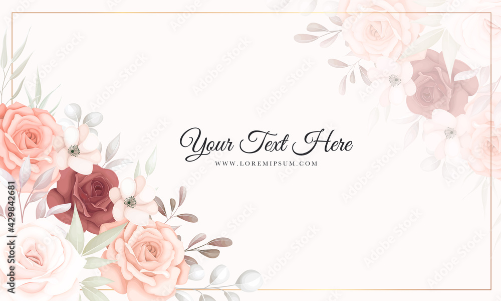 Beautiful brown flower background Beautiful brown flower background