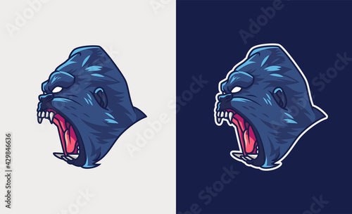 King Kong mascot esport illustration
