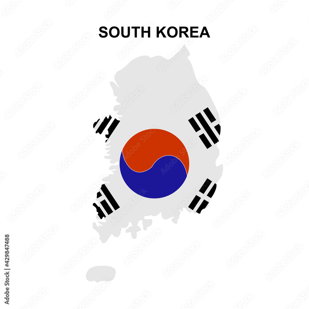 maps of South Korea icon vector sign symbol maps of South Korea icon vector sign symbol