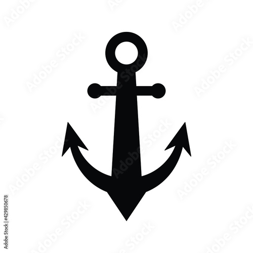 Anchor, sea port, naval, harbor icon