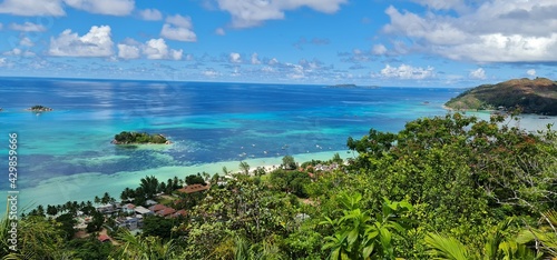 view of the sea from the mountain 