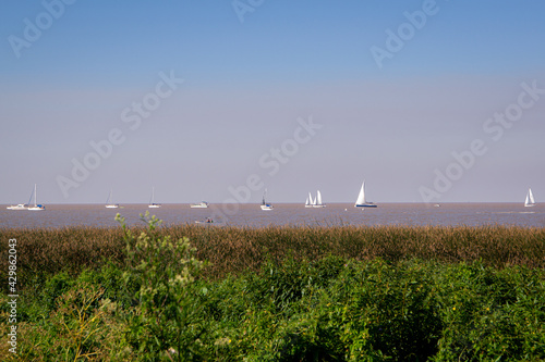 Boats on river