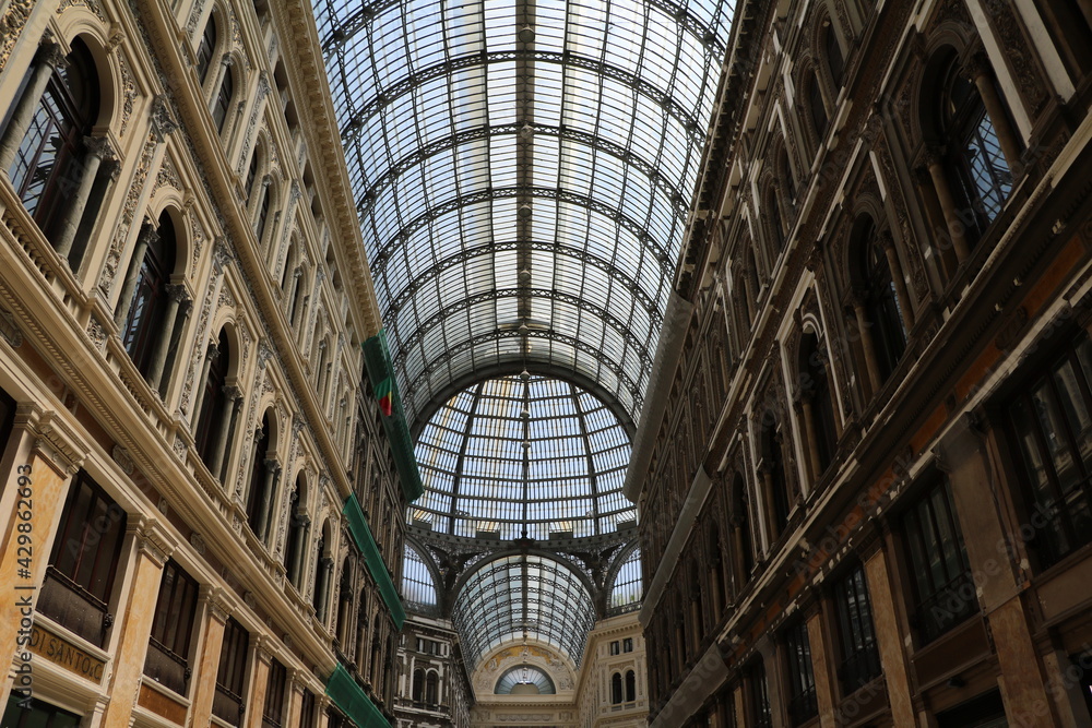 Galleria Umberto I in Naples, Italy 