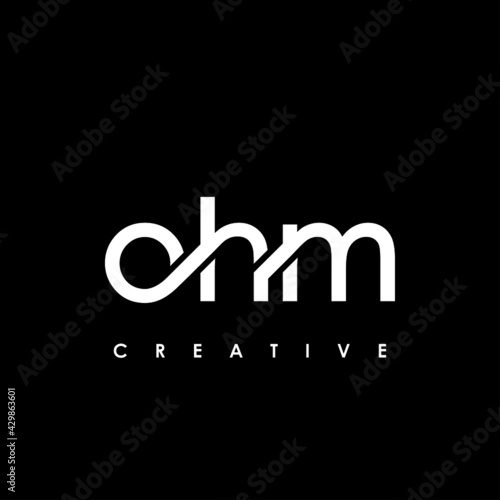 OHM Letter Initial Logo Design Template Vector Illustration