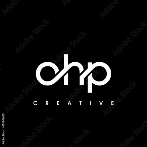 OHP Letter Initial Logo Design Template Vector Illustration