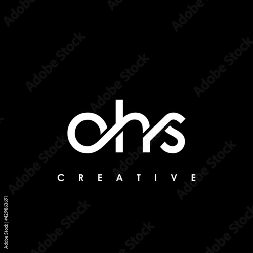 OHS Letter Initial Logo Design Template Vector Illustration
