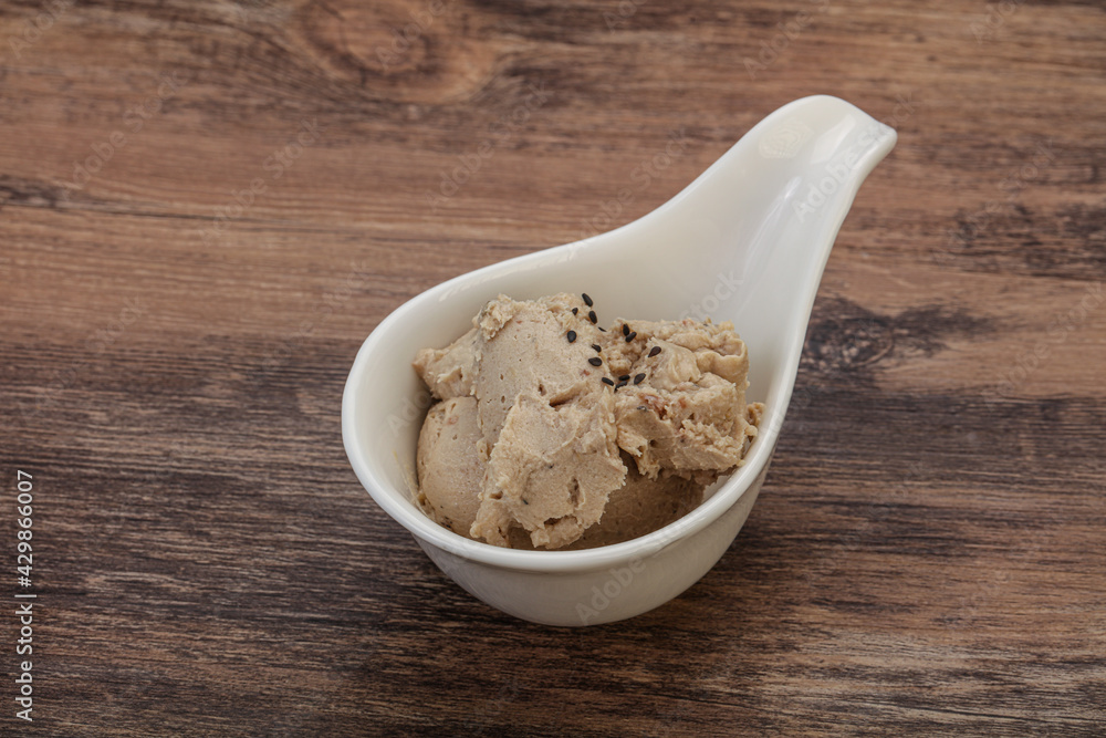 Herring butter spread in the bowl Herring butter spread in the bowl
