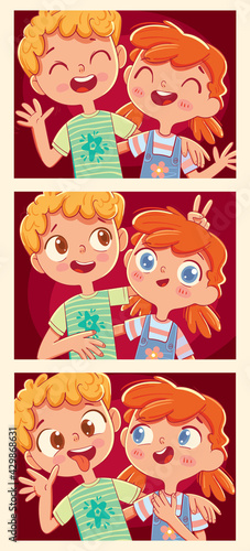 Series of photos from photo booths