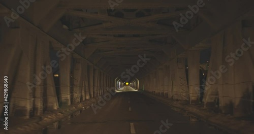 driving through high level bridge Edmonton