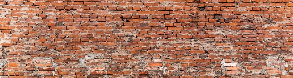 Obraz premium Old brick wall. Retro background. Dirty texture.