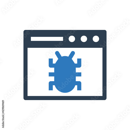 Infected Virus Website Icon