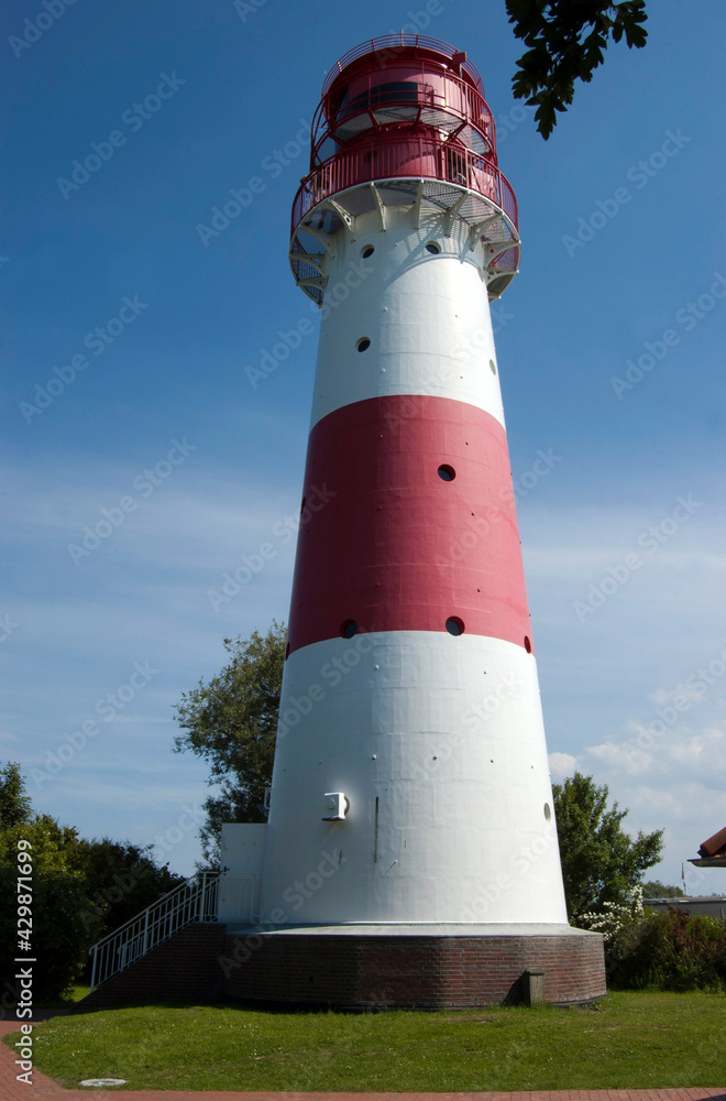 Leuchtturm Falshöft, Geltinger Bucht, Halbinsel Angeln, Schleswig-Holstein, Deutschland