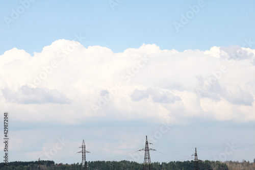 high voltage power lines 