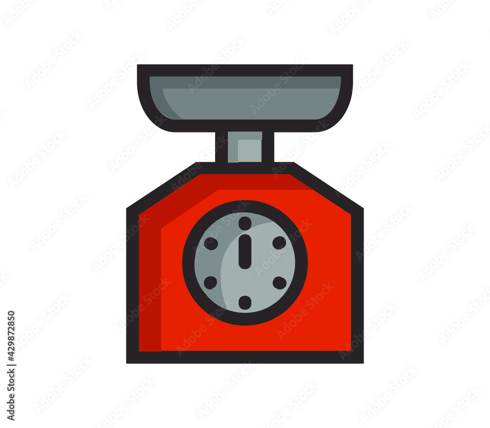 Kitchen scale icon Kitchen scale icon