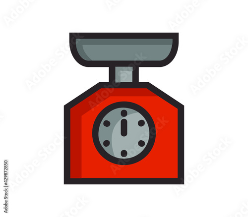 Kitchen scale icon