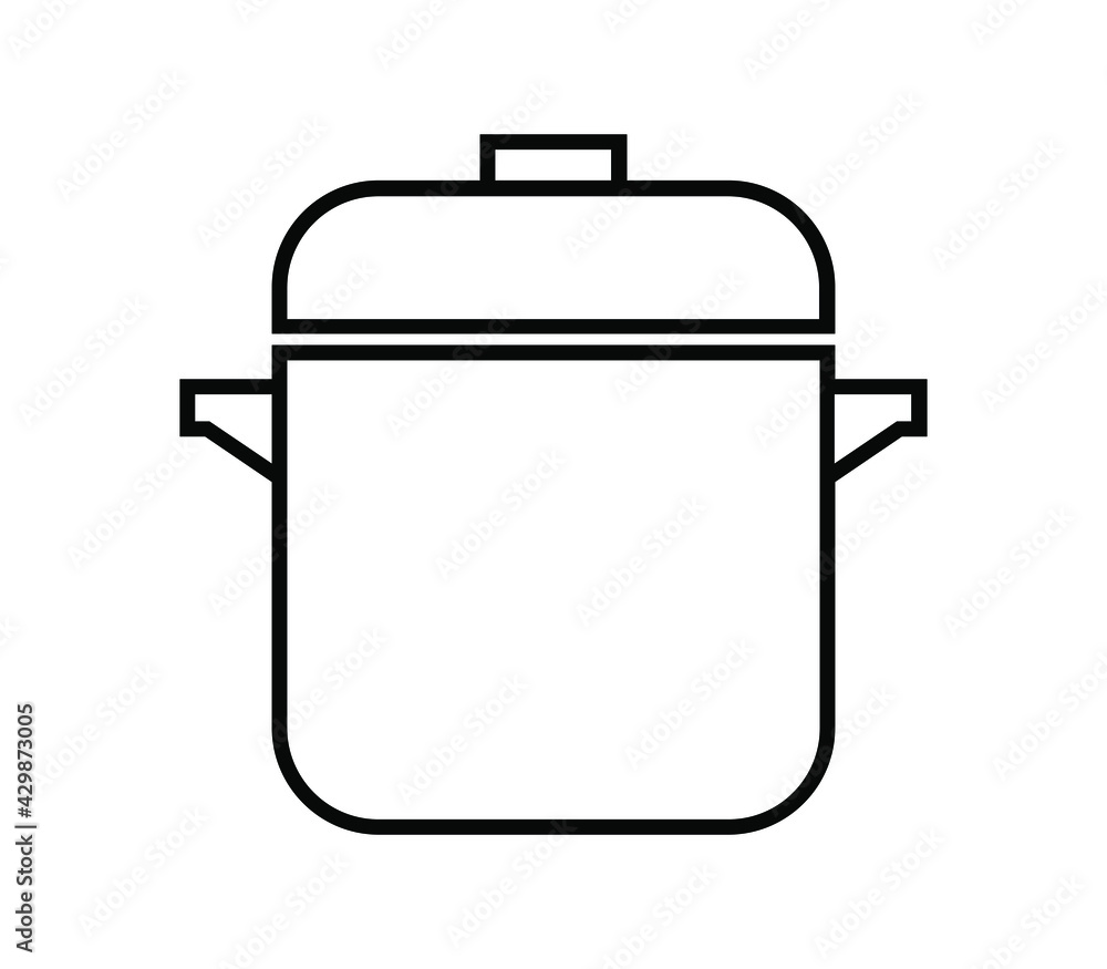 Kitchen pot icon Kitchen pot icon