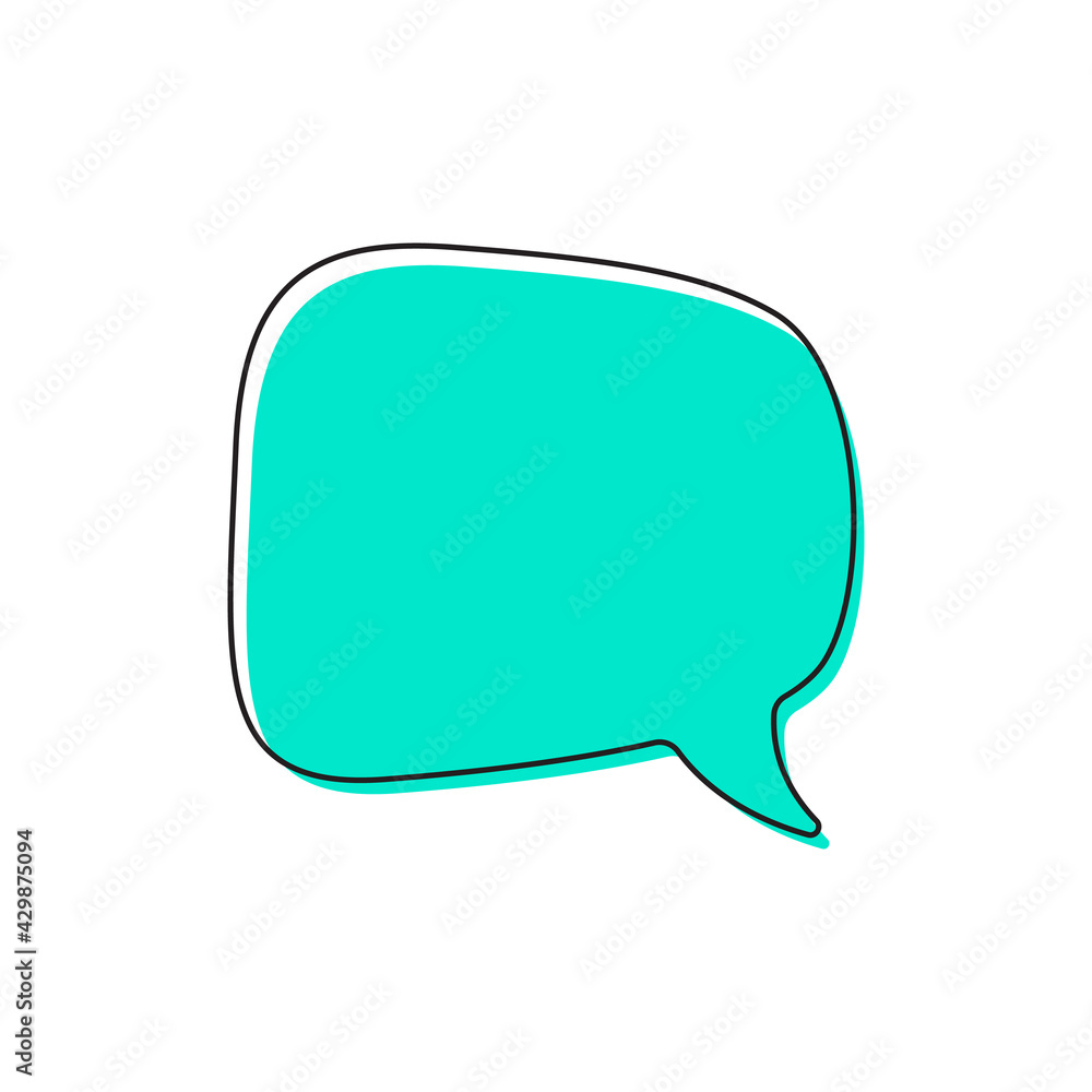 Set of blank empty vector speech bubbles. Chat, inbox, dialog, message, question, communication, talk, speak, sticker, balloon, thinking Set of blank empty vector speech bubbles. Chat, inbox, dialog, message, question, communication, talk, speak, sticker, balloon, thinking