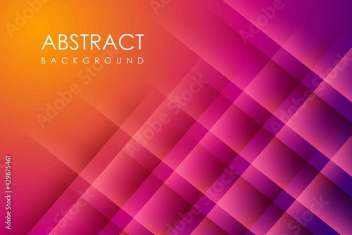 Modern abstract gradient orange and purple background concept with gold line and dots decoration Eps10 vector