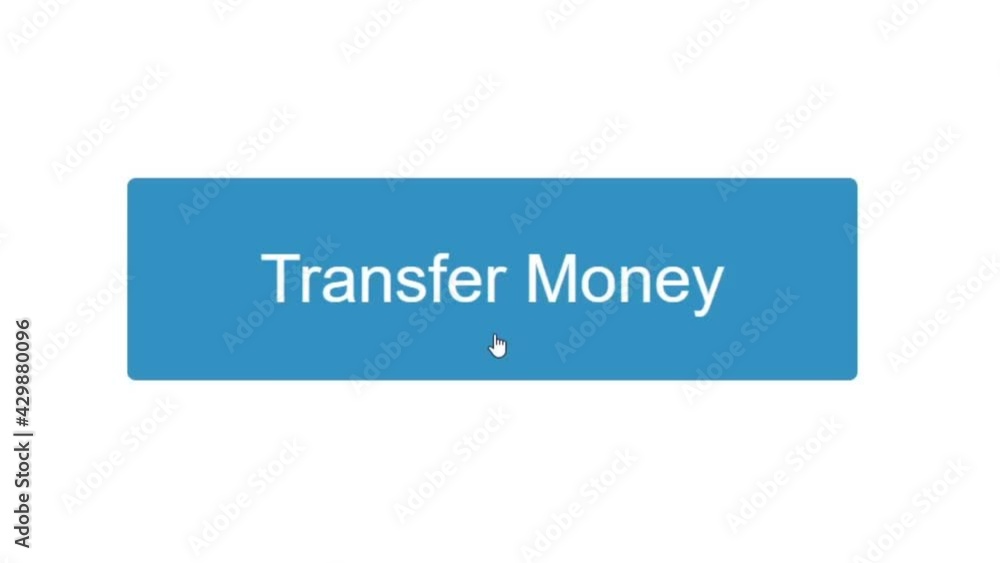 Mouse Cursor Slides Over And Clicks Transfer Money on Web Page. Device Screen View of Cursor Clicking Transferring Funds Online. Viewpoint Over The Internet Network Website. Mouse Cursor Slides Over And Clicks Transfer Money on Web Page. Device Screen View of Cursor Clicking Transferring Funds Online. Viewpoint Over The Internet Network Website.
