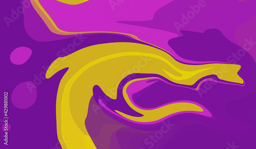 Colorful Simple Abstract Modern Hand Painted Seamless Background Swirls Pattern Design
