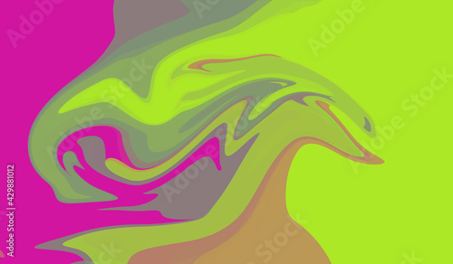 Colorful Simple Abstract Modern Hand Painted Seamless Background Swirls Pattern Design