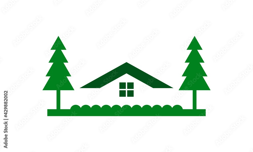 nature home vector logo