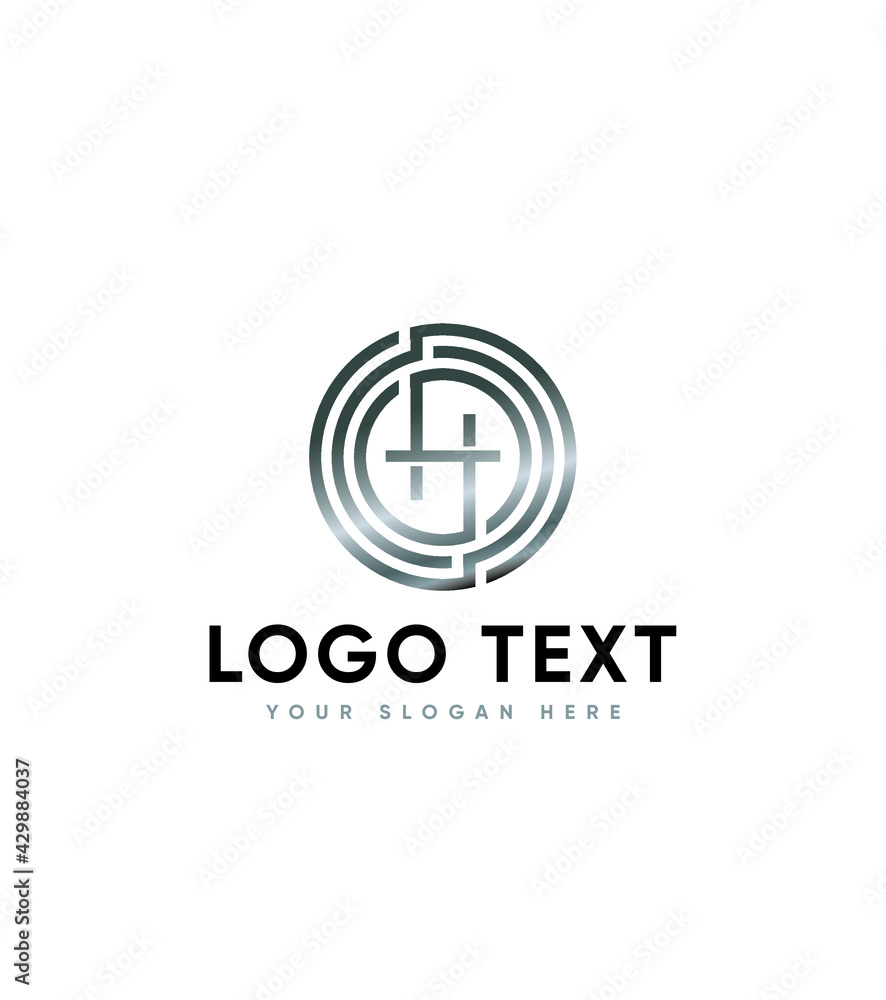 H initial logo template, Vector logo for business and company identity 