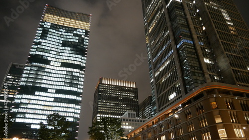 Tokyo skyscrapers at night © AdamLuke