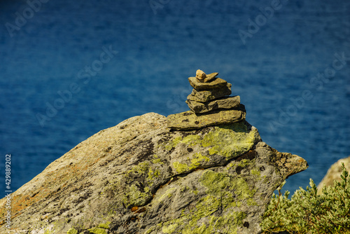 Mountains landscape. Route Aurlandsfjellet Norway photo