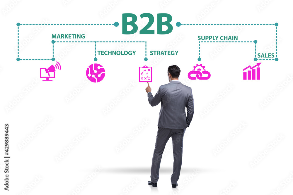 Business to business concept with business people Business to business concept with business people