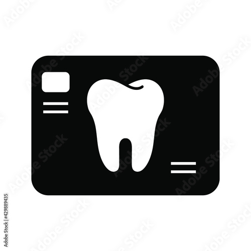 dental x-ray icon vector illustration outline style design