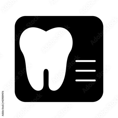 dental x-ray icon vector illustration outline style design