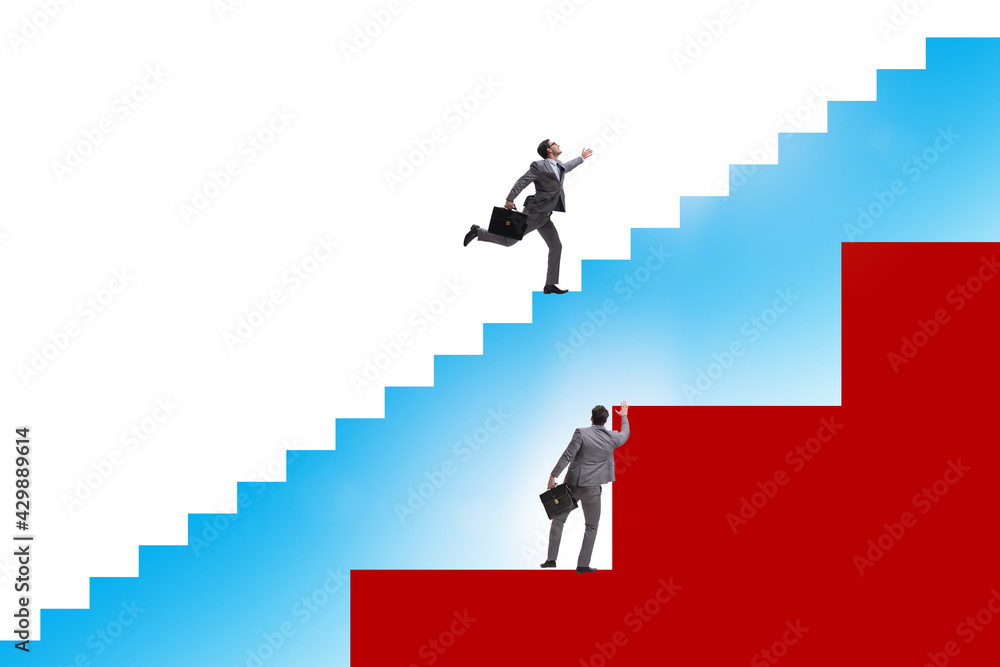 Fototapeta premium Concept of unfair treatment of different employees