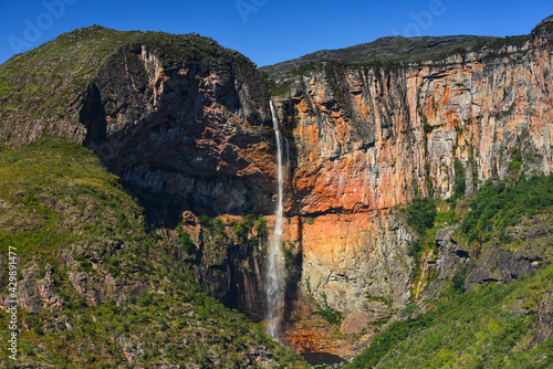 The Cachoeira do Tabuleiro waterfall, the highest in the state and one of the highest in the country. Conceição do Mato Dentro, Minas Gerais, Brazil photo