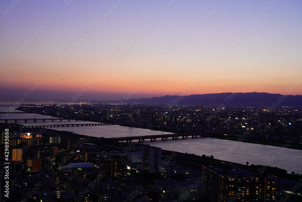 Fototapeta premium 大阪の夜景