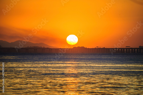 sunset over the sea © LuizAugusto