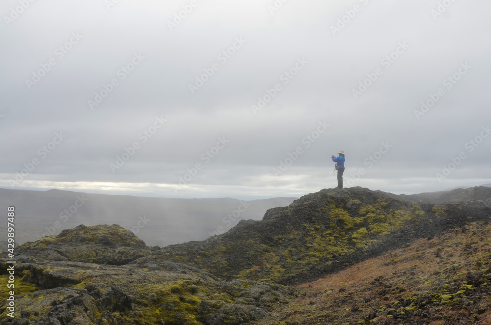 landscape in mountain, Hiking in Iceland, Hiking in Skaftafell, Vatnajokull National Park