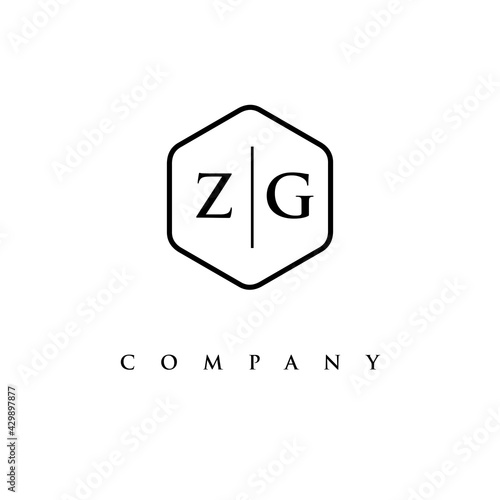 initial ZG logo design vector © anakema82