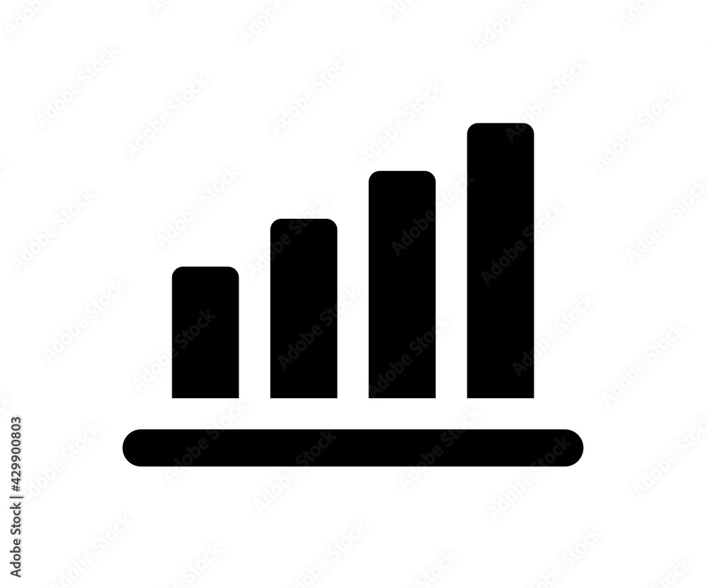 Chart graph stats icon vector Chart graph stats icon vector