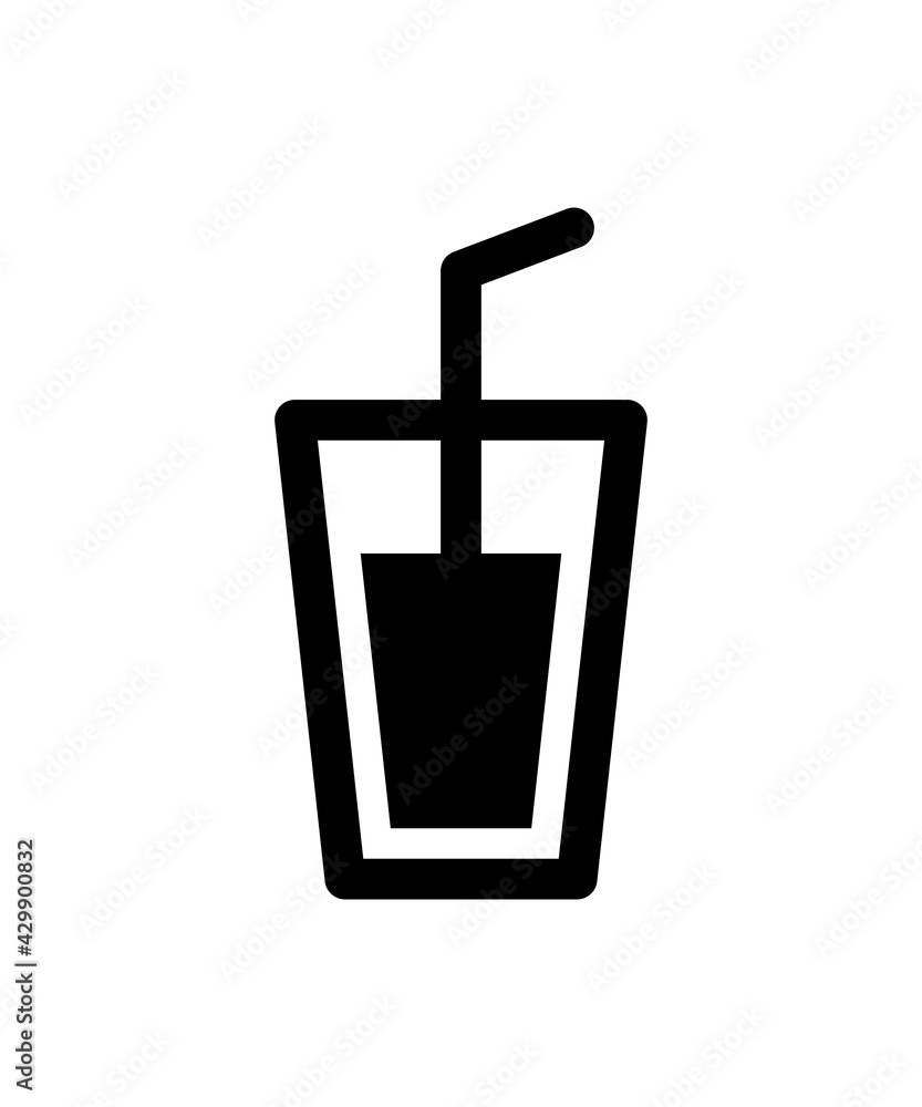 Beverage drink juice vector icon. Beverage drink juice vector icon.