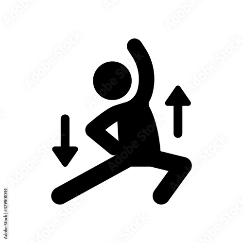 Workout warm up sport icon