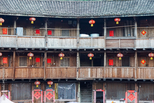 The Fujian Tulou, the Chinese rural earthen dwelling unique to the Hakka minority in Fujian province in China.