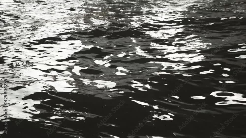Surface ripple black water wave reflection light Surface ripple black water wave reflection light