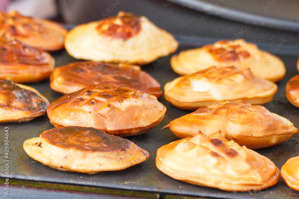 Grilled sheep cheese. Traditional polish local food Grilled sheep cheese. Traditional polish local food