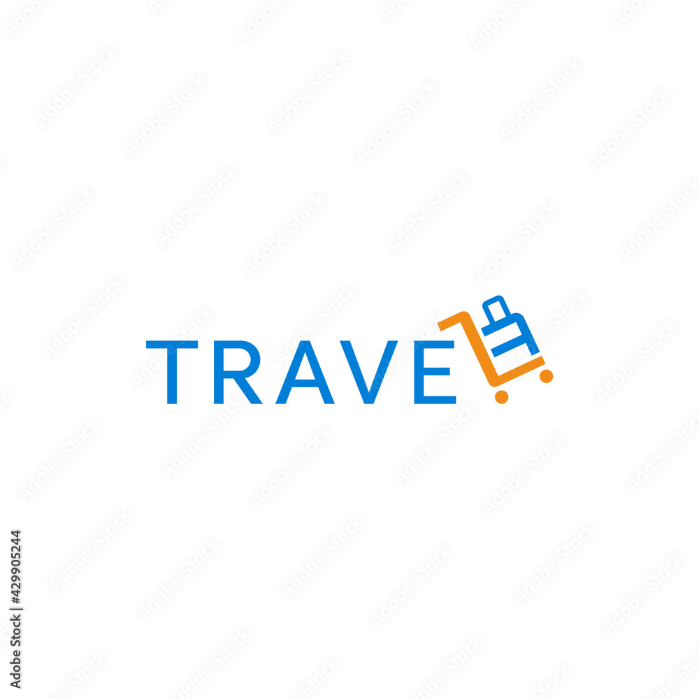 Travel lettering, business logo design.