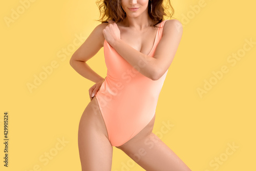 Beautiful young woman in sw...