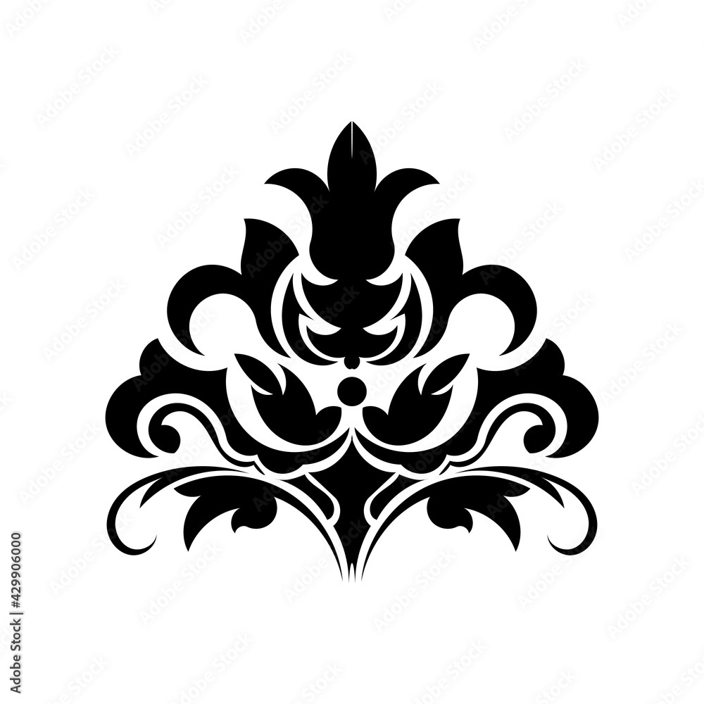 Retro pattern antique style acanthus. Good for menus, prints and postcards. Vector illustration