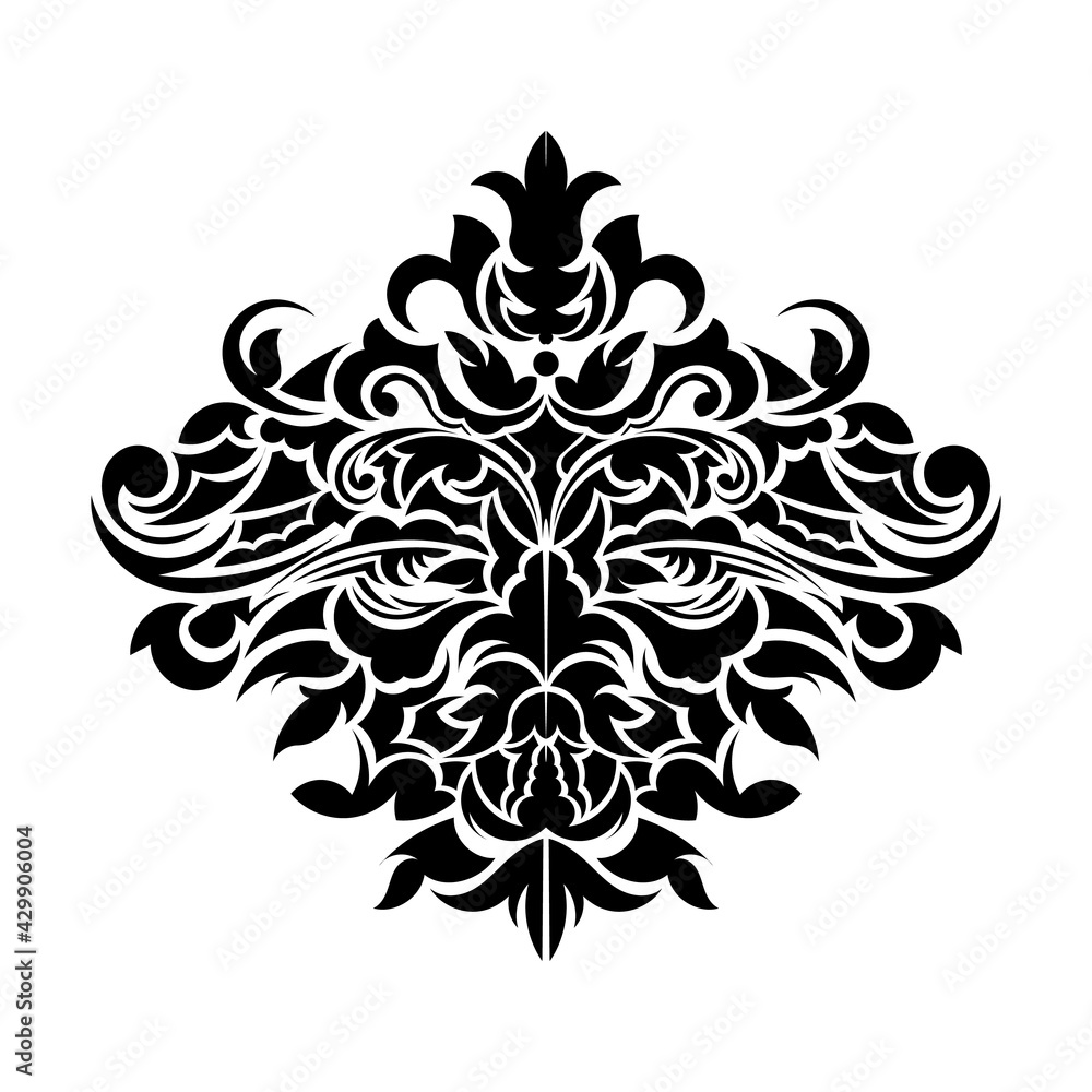 Retro pattern antique style acanthus. Good for menus, prints and postcards. Vector