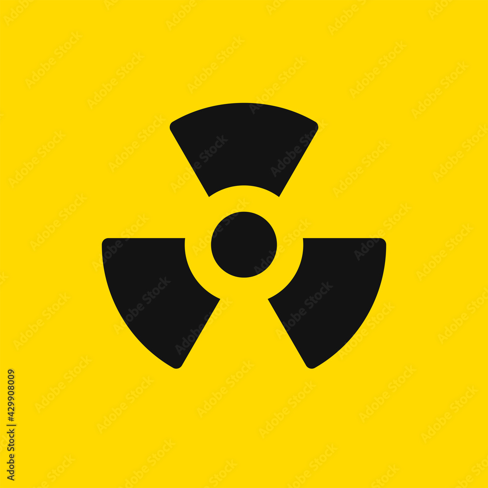 Radiation hazard sign.