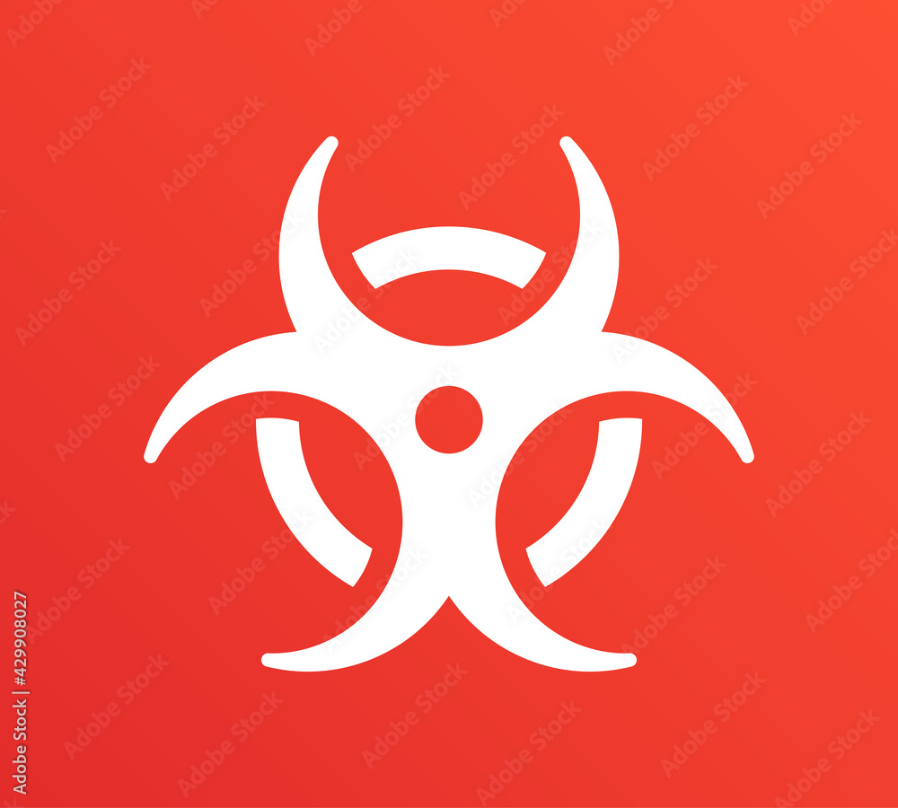 Biohazard, biological hazard, toxic warning sign. Biohazard, biological hazard, toxic warning sign.